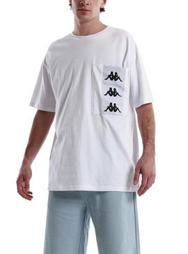 Camiseta Kappa Ewan Blanco Para Hombre