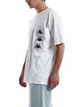 Camiseta Kappa Ewan Blanco Para Hombre