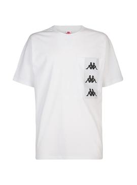 Camiseta Kappa Ewan Blanco Para Hombre