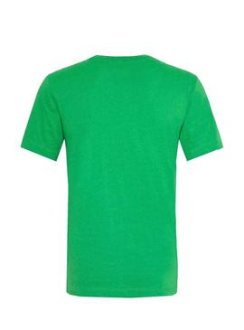 Camiseta Lacoste Logo Oversize Verde Para Hombre