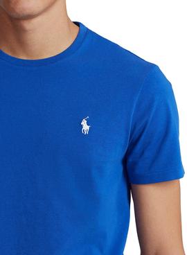 Camiseta Polo Ralph Lauren Custom Fit Azul Hombre
