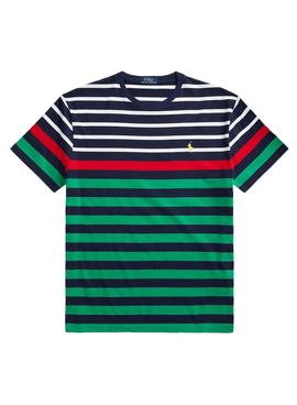 Camiseta Polo Ralph Lauren Rayas Verde Hombre