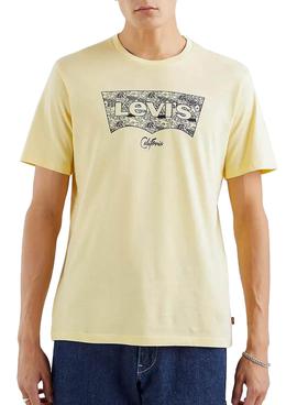 Camiseta Levis Housemark Graphic Amarillo Hombre