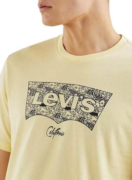 Camiseta Levis Housemark Graphic Amarillo Hombre