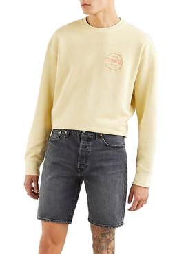 Sudadera Levis Relaxed Graphic Amarillo Hombre
