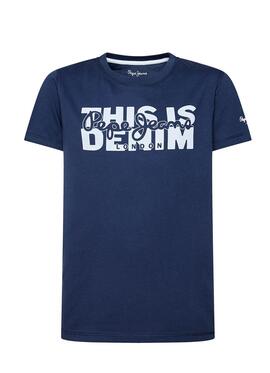 Camiseta Pepe Jeans Emanuel Azul Marino para Niño