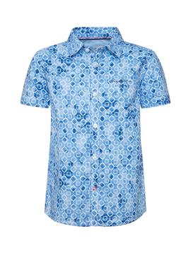 Camisa Pepe Jeans Neil Azul para Niño