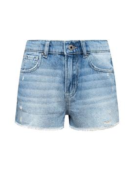 Short Pepe Jeans Patty Azul para Niña