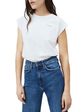 Camiseta Pepe Jeans Bloom Blanco Para Mujer