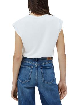 Camiseta Pepe Jeans Bloom Blanco Para Mujer