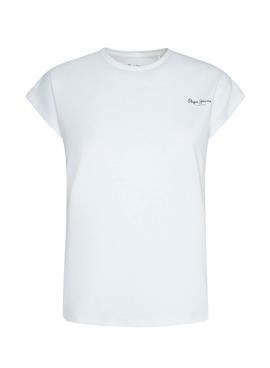 Camiseta Pepe Jeans Bloom Blanco Para Mujer