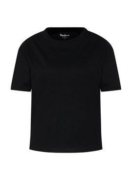 Camiseta Pepe Jeans Eva Negro Para Mujer