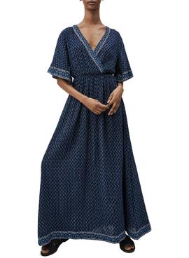 Vestido Pepe Jeans Justina Azul Para Mujer