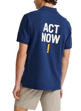 Polo Ecoalf Watford Act Now Azul Marino Hombre