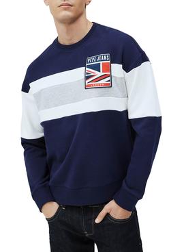 Sudadera Pepe Jeans Harper Azul Para Hombre