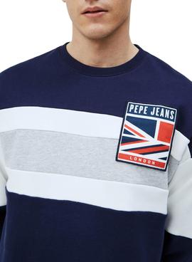 Sudadera Pepe Jeans Harper Azul Para Hombre