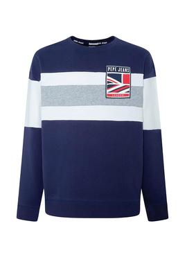 Sudadera Pepe Jeans Harper Azul Para Hombre