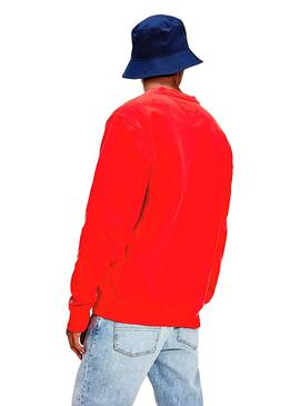 Sudadera Tommy Jeans Timeless Rojo Para Hombre