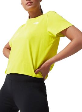 Camiseta The North Face Cropped Fine Verde Mujer