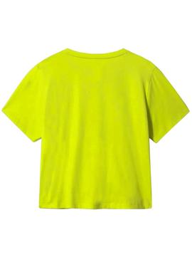 Camiseta The North Face Cropped Fine Verde Mujer