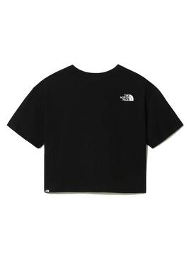 Camiseta The North Face Cropped Negro Para Mujer