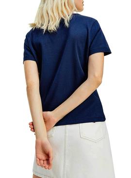 Camiseta Tommy Jeans Timeless Azul Marino Mujer