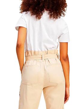 Camiseta Tommy Jeans Timeless Blanco Para Mujer