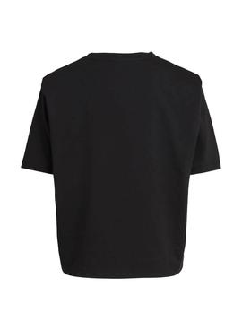 Camiseta Vila Vishoulde Negro Para Mujer