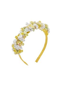 Diadema Mayoral  Flores Amarillo Para Niña