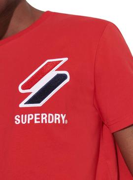 Camiseta Superdry Sportstyle Rojo Para Hombre