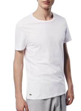 Camisetas Lacoste 3 Pack Blanco Para Hombre