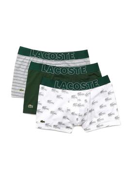 Calzoncillos Lacoste Stretch Verde Para Hombre
