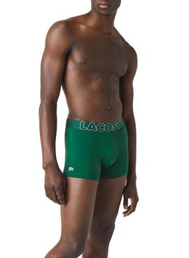 Calzoncillos Lacoste Stretch Verde Para Hombre