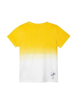 Camiseta Mayoral Dip Dye Amarillo Niño        