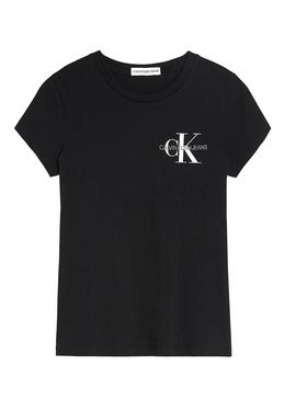Camiseta Calvin Klein Chest Monogram Negro Niña