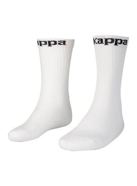 Pack de Calcetines Kappa Atel Blanco Hombre Mujer