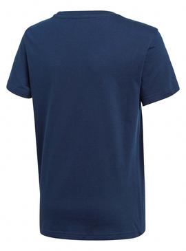 Camiseta Adidas Trefoil Tee Azul Oscuro Para Niño