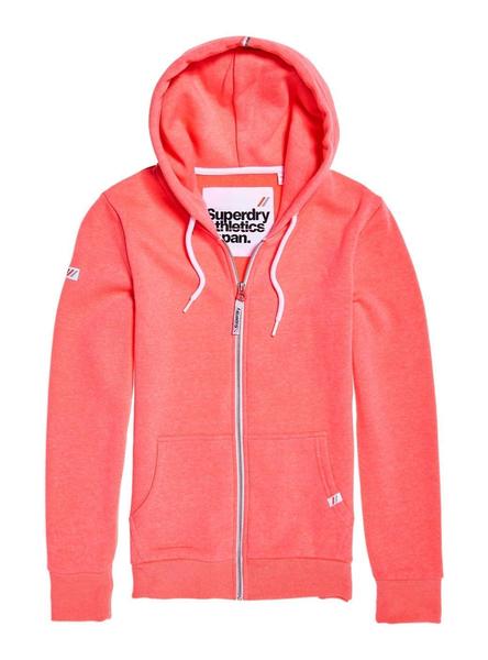 Sudadera Athletic Ziphood Coral Mujer