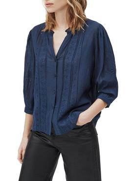 Camisa Pepe Jeans Donna Azul Marino Para Mujer