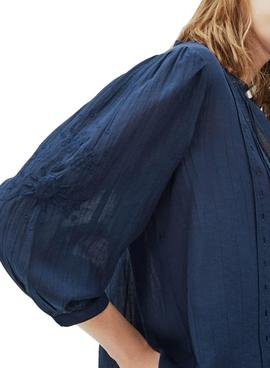 Camisa Pepe Jeans Donna Azul Marino Para Mujer