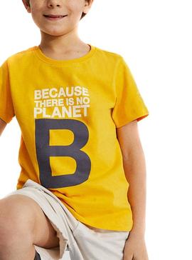 Camiseta Ecoalf Great B Amarillo Para Niño