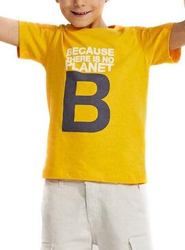 Camiseta Ecoalf Great B Amarillo Para Niño