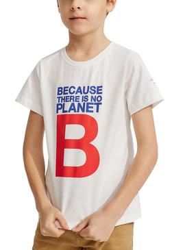 Camiseta Ecoalf Great B Blanco Para Niño