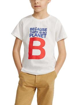 Camiseta Ecoalf Great B Blanco Para Niño