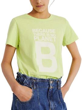 Camiseta Ecoalf Great B Verde Para Niña