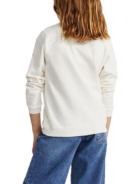 Sudadera Ecoalf Childhood Blanco Para Niña