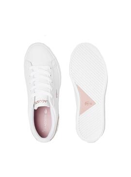 Zapatillas Lacoste Lerond 0921 Blanco Para Niña