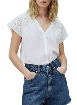 Camisa Pepe Jeans Nicola Blanco Para Mujer