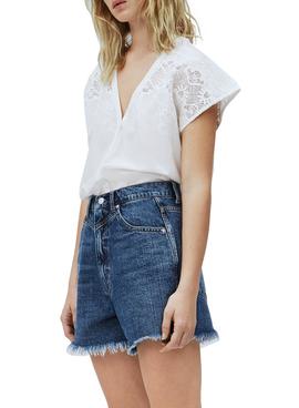 Camisa Pepe Jeans Nicola Blanco Para Mujer