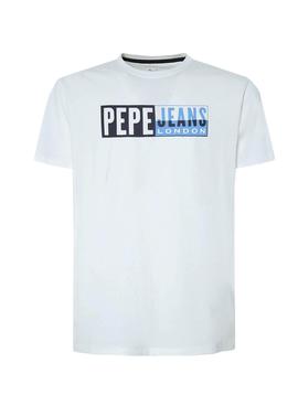 Camiseta Pepe Jeans Gelu Blanco Para Mujer